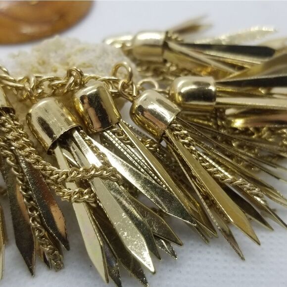 1920 flash sparkle gold necklace new with tags - Picture 2 of 2